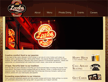 Tablet Screenshot of lazlosbreweryandgrill.com
